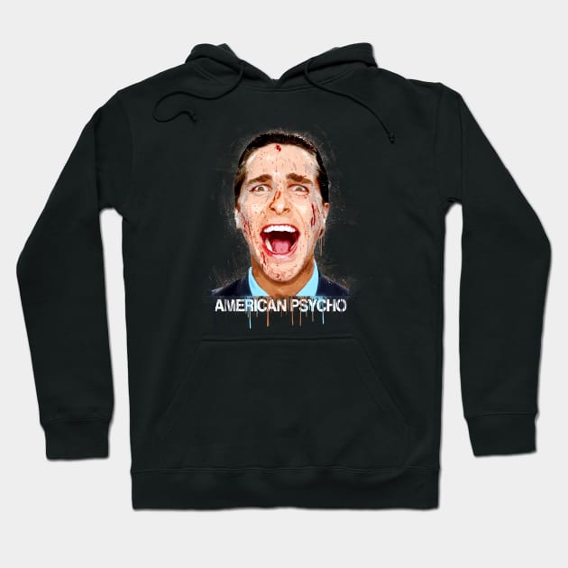 American Psycho - Christian Bale Hoodie by NorthWestDesigns